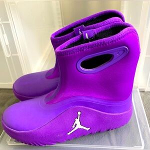 Jordan Purple Rain & Snow Boots Sleek Design